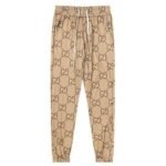 Pants Gucci Monogram Beige Joggers