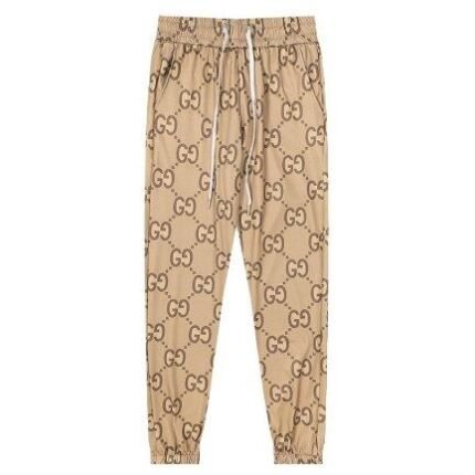 Pants Gucci Monogram Beige Joggers