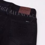 Jeans Balenciaga Logo Waistband Black - Image 5