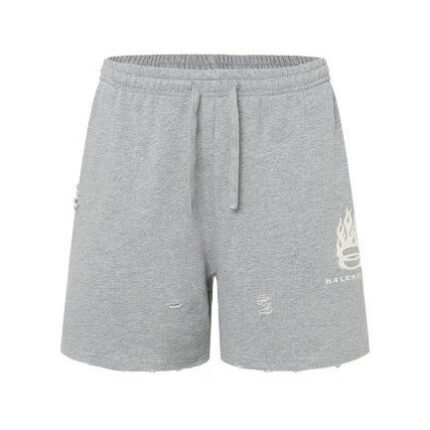 Shorts Balenciaga Logo Grey