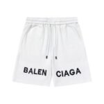 Shorts Balenciaga Logo White