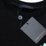 Sweatshirt Louis Vuitton Colorful Logo Black - Image 5