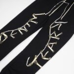 Pants Denim Tears Wishbone Skeleton Print Black - Image 3