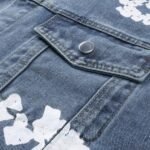 Denim Jacket Denim Tears Floral Print Blue - Image 6