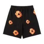 Shorts Denim Tears Floral Print Black