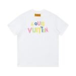 T-Shirt Louis Vuitton LV Multicolor Logo White - Image 2