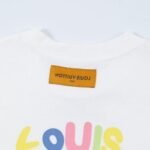 T-Shirt Louis Vuitton LV Multicolor Logo White - Image 5