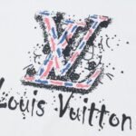 T-Shirt Louis Vuitton LV Paint-Splatter White - Image 3