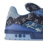Louis Vuitton Trainer Monogram Denim Blue - Image 6