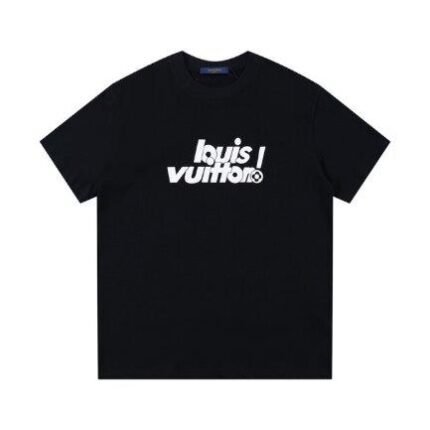 T-shirt Louis Vuitton LV Black Graphic Logo