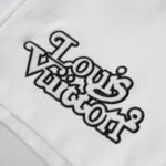 Shorts Louis Vuitton LV White Black Logo - Image 3