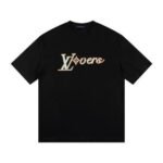 T-shirt Louis Vuitton LV Black LVovers Design