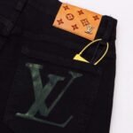 Jeans Louis Vuitton LV Black Pocket Logo - Image 3