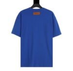 T-shirt Louis Vuitton LV Blue Embroidered Logo - Image 2