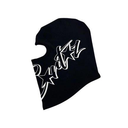 IMG7050 Balaclava Corteiz Ski Mask Black/White - Image 1
