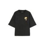 T-shirt Palm Angels With Burning Palm Print Black