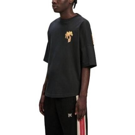 T-shirt Prada Milano Triangle Logo Black