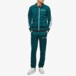 Set Palm Angels Logo Tracksuit Green
