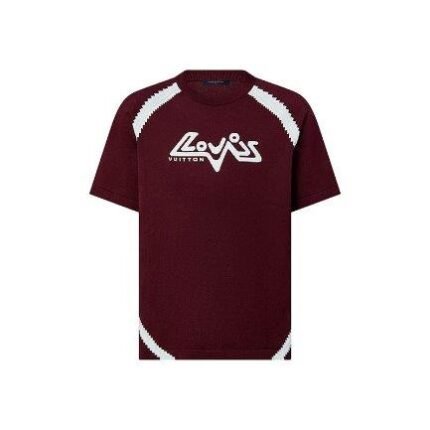 T-shirt Louis Vuitton Short-Sleeved Cotton Intarsia Crewneck