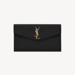 Pochette Yves Saint Laurent Uptown In Pelle Goffrata Grain de Poudre