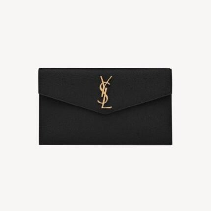 Pochette Yves Saint Laurent Uptown In Pelle Goffrata Grain de Poudre