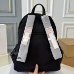 Backpack Prada Black Nylon with Silver Buckles - Image 4