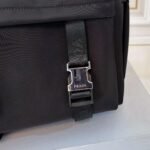 Backpack Prada Black Nylon with Silver Buckles - Image 9