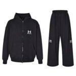 Set Balenciaga Logo Track Jacket and Hoodie