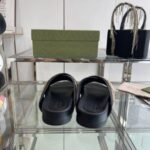 Slides Gucci GG Canvas Black Brown - Image 6