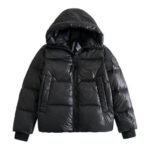 Jacket Puffer Canada Goose Black with Hood