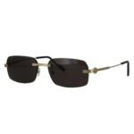 Sunglasses Cartier Gold Frame Green Lenses - Image 2