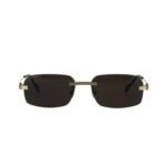 Sunglasses Cartier Gold Frame Green Lenses - Image 6