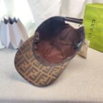 Cap Fendi Brown Monogram Adjustable - Image 4