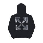 Hoodie Off-White Arrows Skull Black