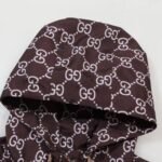 Jacket Gucci Monogram Hooded Brown - Image 4