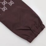 Jacket Gucci Monogram Hooded Brown - Image 6