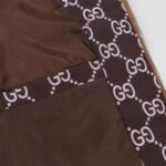 Jacket Gucci Monogram Hooded Brown - Image 9