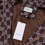 Jacket Gucci Monogram Hooded Brown - Image 10