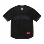 Jersey Supreme Button-Up Velour Logo