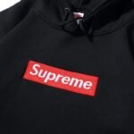 Hoodie Supreme Box Logo Black - Image 4