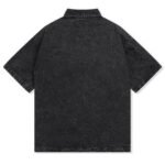 Shirt Prada Black Denim Button-Up Logo - Image 2