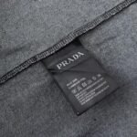 Shirt Prada Black Denim Button-Up Logo - Image 8