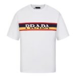 T-shirt Prada Stripe Logo White
