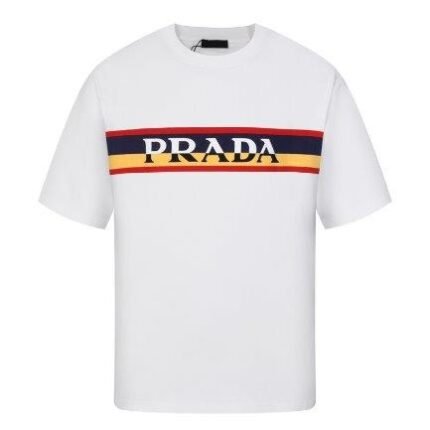 T-shirt Prada Stripe Logo White