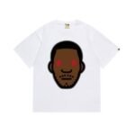 T-shirt BAPE Red Eye Face White