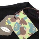 T-shirt BAPE Baby Milo Banana Ape Head Black - Image 7