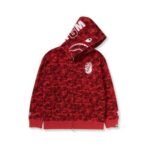 Hoodie BAPE Shark Camo Red - Image 5