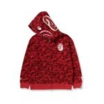 Hoodie BAPE Shark Camo Red - Image 6