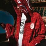 Hoodie BAPE Shark Camo Red - Image 10