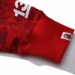 Hoodie BAPE Shark Camo Red - Image 11